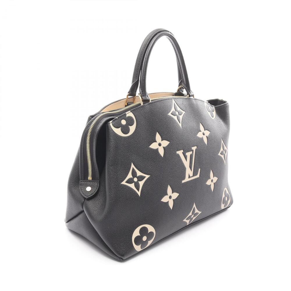Louis Vuitton Bicolor Beige Empreinte Handbag Black Palais Grand